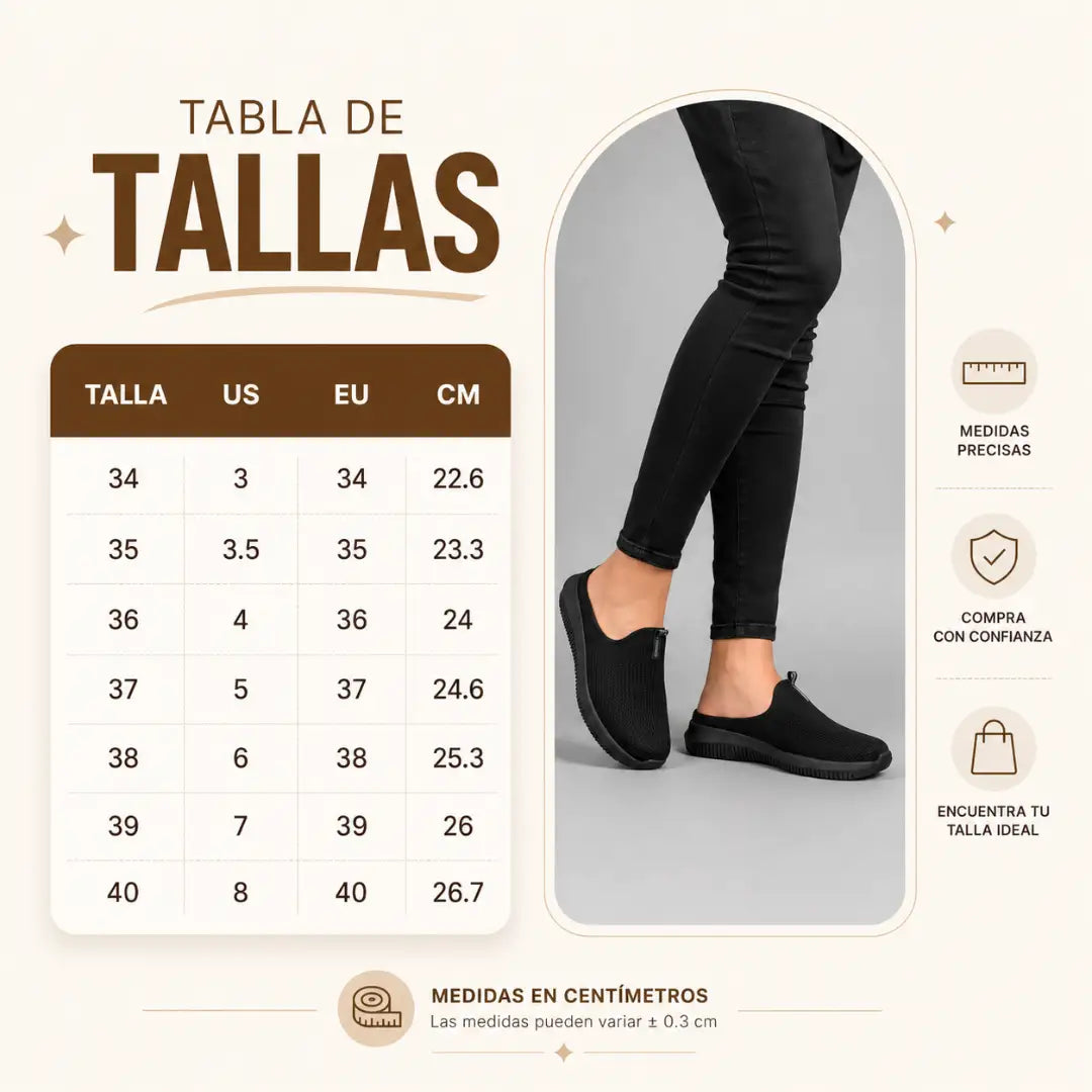 ZAPATILLAS TIPO ZUECO - La comodidad que tus pies agradecerán desde el primer paso.