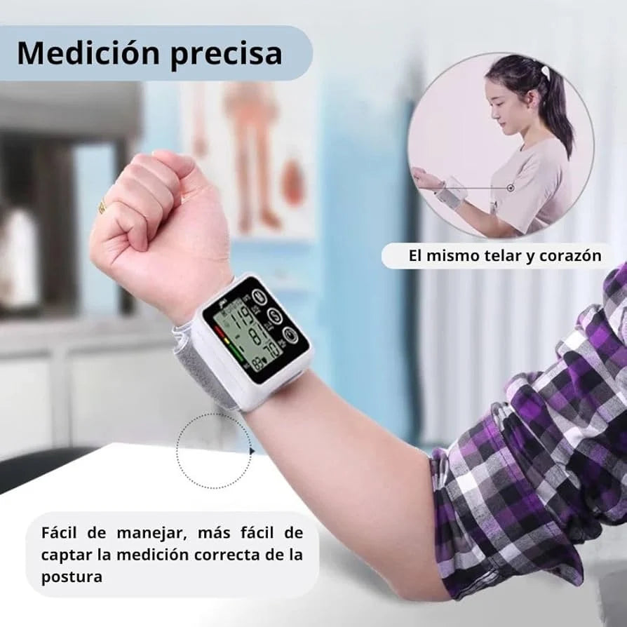 Tensiómetro Digital de muñeca - PulsoFit Color Blanco