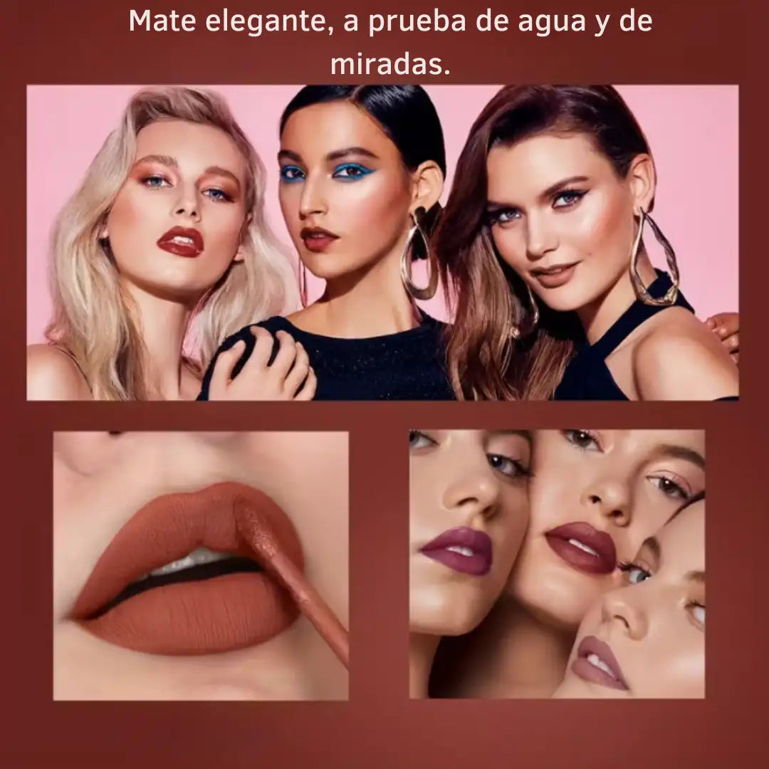 Set x 6 Labiales líquido mate Handaiyan – Labios que enamoran todo el día, color que perdura.🎁HOY 50% DCTO