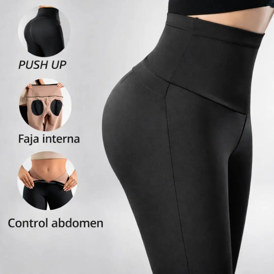 Leggins con faja interna - Cintura más definida, cola más levantada sin que se note 🔥 HOY 50% DE DESCUENTO