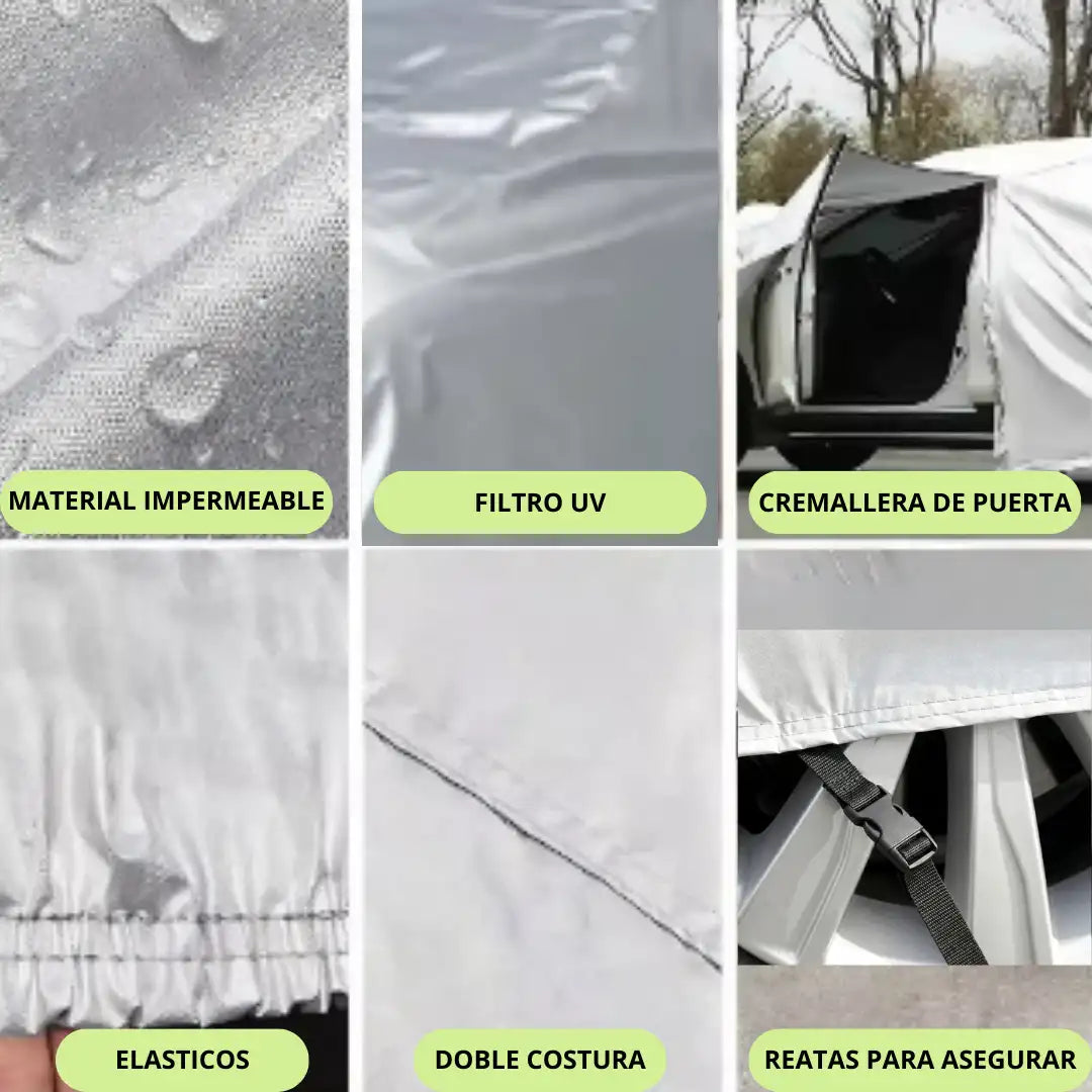 CubreMax: Pijama Premium Impermeable de Alta Resistencia - Protege tu vehículo contra sol, lluvia y polvo.